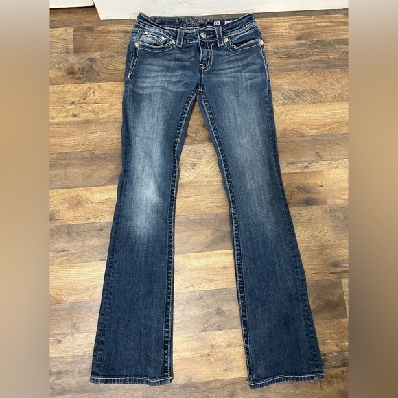 Miss Me Denim - Miss Me Y2K Dark Blue Flare Jeans Boot Cut size 28
